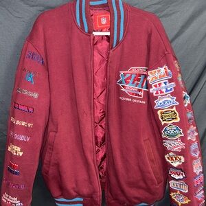 AZ Cardinals NFL Maroon and Blue Super Bowl Jacket